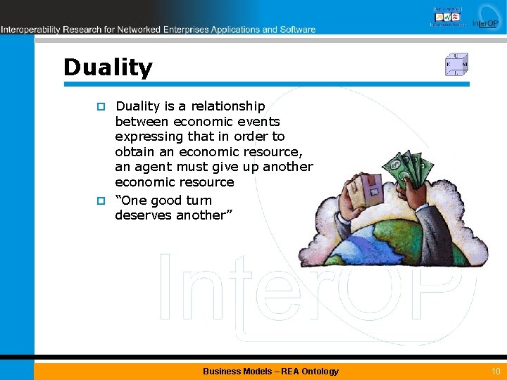 Duality is a relationship between economic events expressing that in order to obtain an