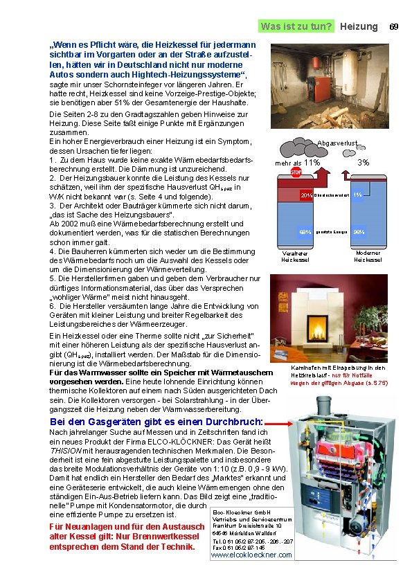 Was ist zu tun? Heizung „Wenn es Pflicht wäre, die Heizkessel für jedermann sichtbar