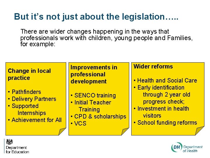 But it’s not just about the legislation…. . There are wider changes happening in