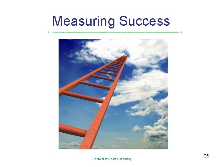 Measuring Success Connect the Dots Consulting 25 