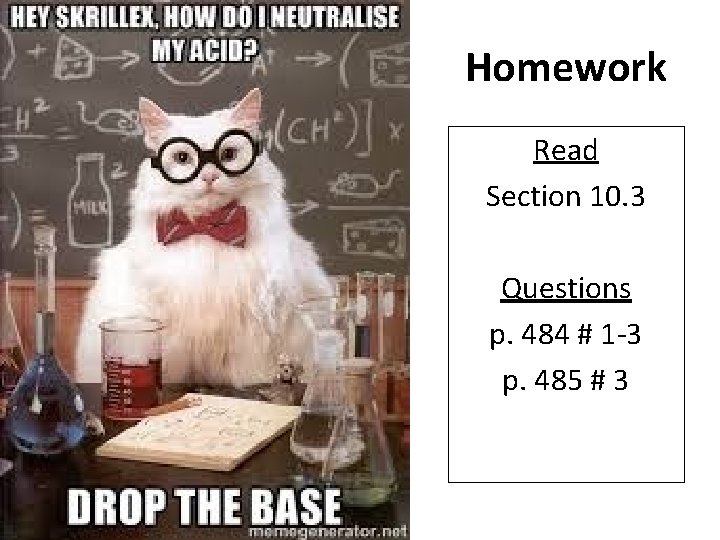Homework Read Section 10. 3 Questions p. 484 # 1 -3 p. 485 #
