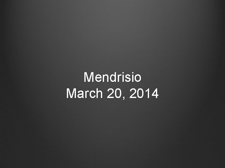 Mendrisio March 20, 2014 