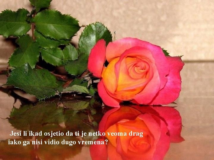 Jesi li ikad osjetio da ti je netko veoma drag iako ga nisi vidio