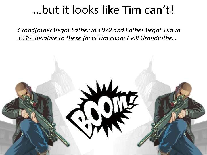 …but it looks like Tim can’t! Grandfather begat Father in 1922 and Father begat