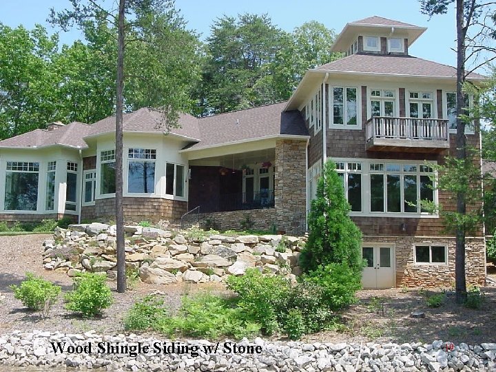Wood Shingle Siding w/ Stone 19 