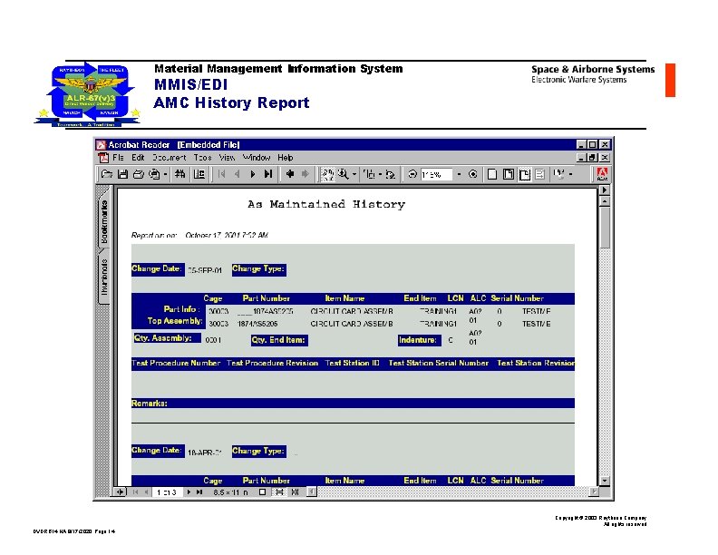 Material Management Information System PBL Process Tools MMIS