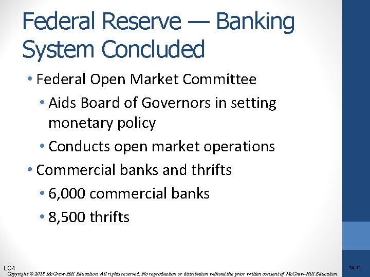 Federal Reserve — Banking System Concluded • Federal Open Market Committee • Aids Board