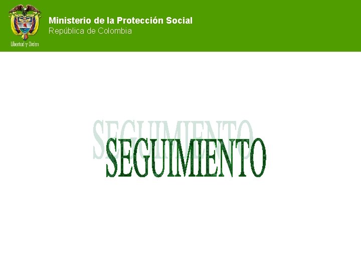 Ministerio de la Protección Social República de Colombia 