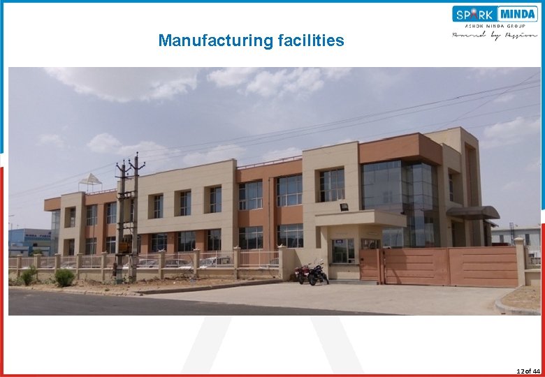 Manufacturing facilities 11/3/2020 12 of 44 