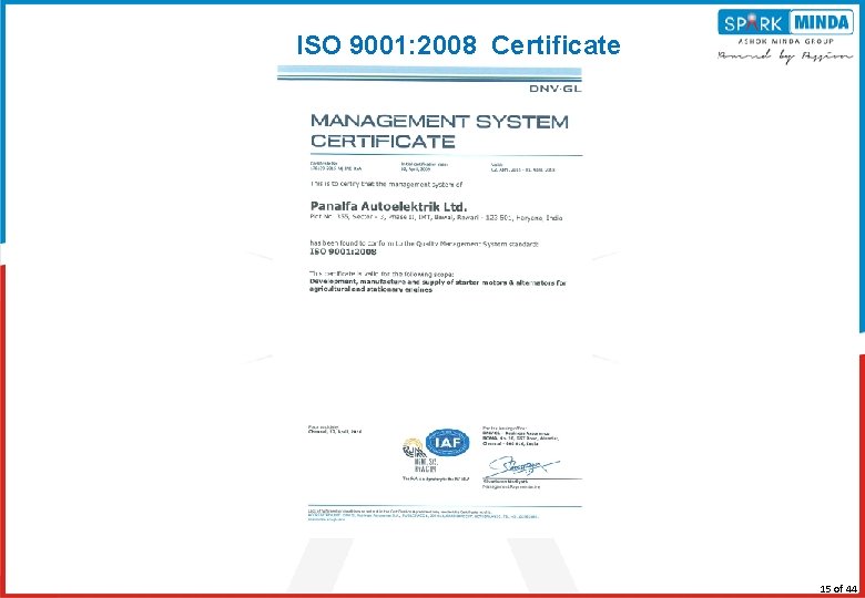 ISO 9001: 2008 Certificate 11/3/2020 15 of 44 