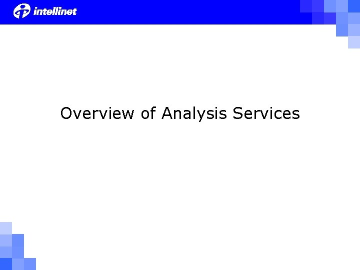 Overview of Analysis Services 