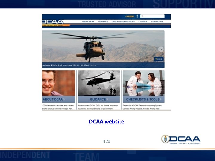 DCAA website 120 