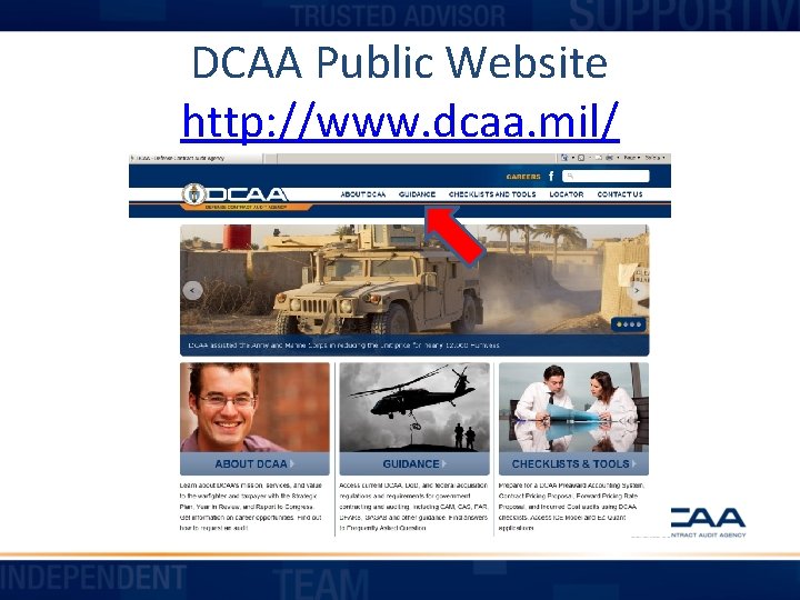 DCAA Public Website http: //www. dcaa. mil/ 