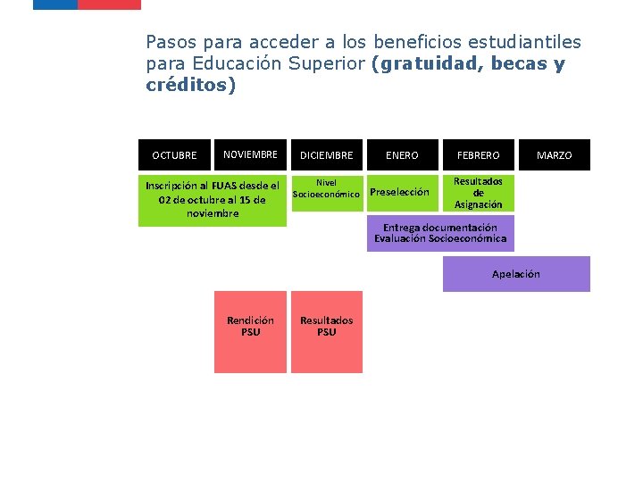 Pasos para acceder a los beneficios estudiantiles para Educación Superior (gratuidad, becas y créditos)