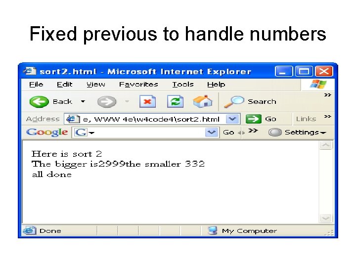 Fixed previous to handle numbers 