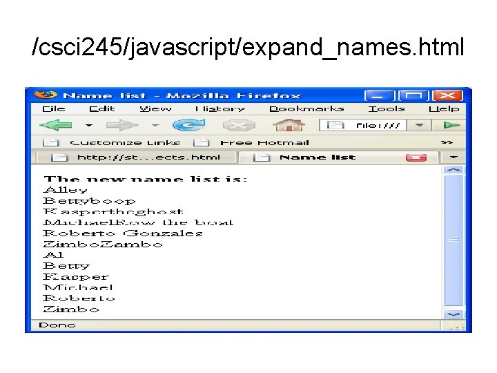 /csci 245/javascript/expand_names. html 