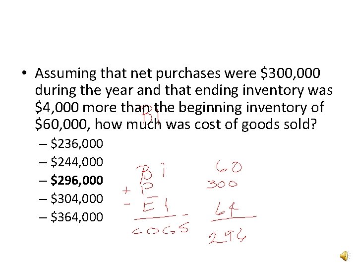 A Net Loss Will Result During A Time Period When True False A physical inventory need not be