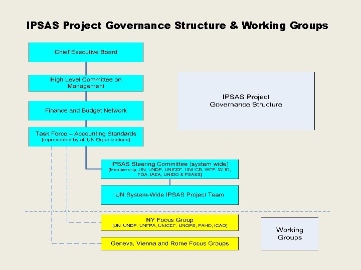 IPSAS Project Governance Structure & Working Groups 