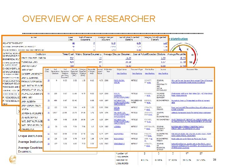 OVERVIEW OF A RESEARCHER 29 