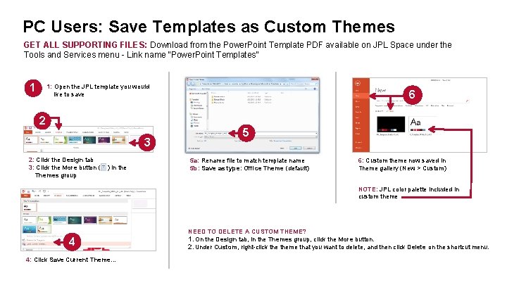 PC Users: Save Templates as Custom Themes GET ALL SUPPORTING FILES: Download from the
