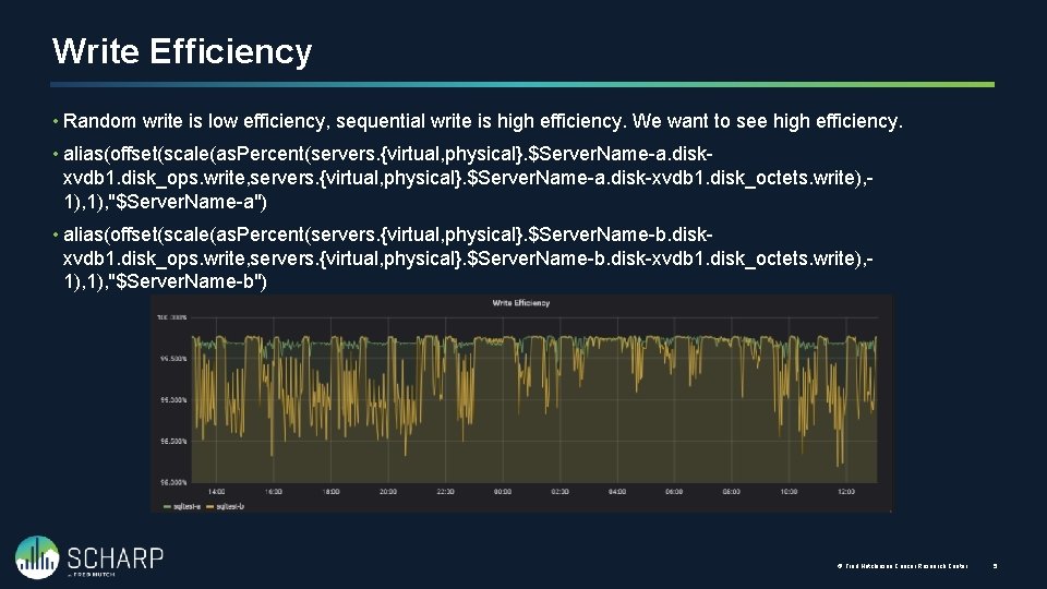 Write Efficiency • Random write is low efficiency, sequential write is high efficiency. We