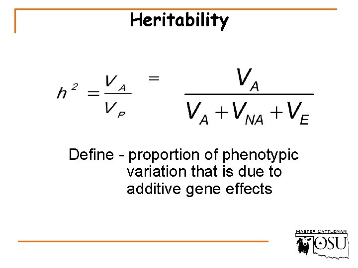 Beef Cattle Breeding Selection Programs David Buchanan Professor