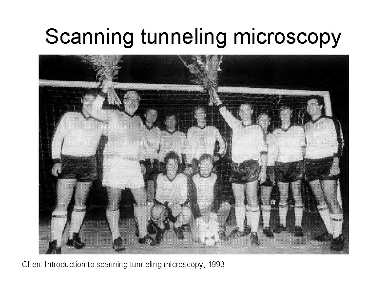 Scanning tunneling microscopy Chen: Introduction to scanning tunneling microscopy, 1993 