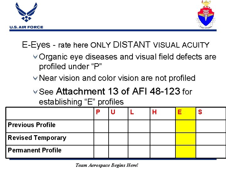 E-Eyes - rate here ONLY DISTANT VISUAL ACUITY Organic eye diseases and visual field