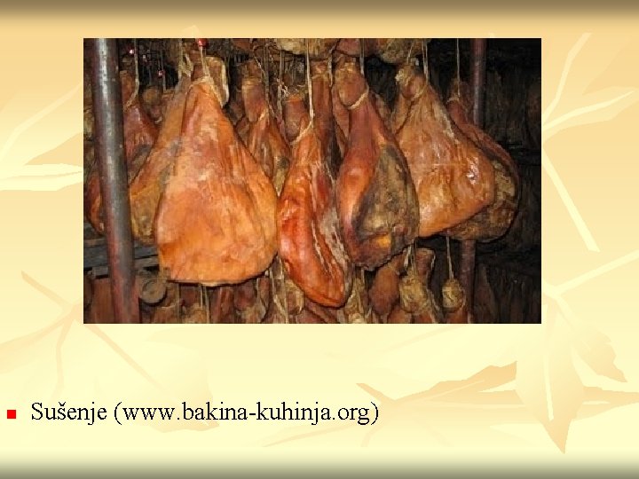 n Sušenje (www. bakina-kuhinja. org) 