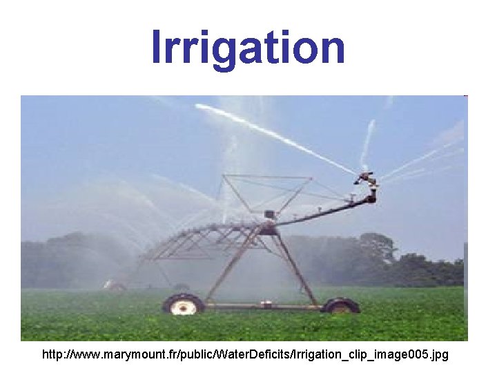 Irrigation http: //www. marymount. fr/public/Water. Deficits/Irrigation_clip_image 005. jpg 