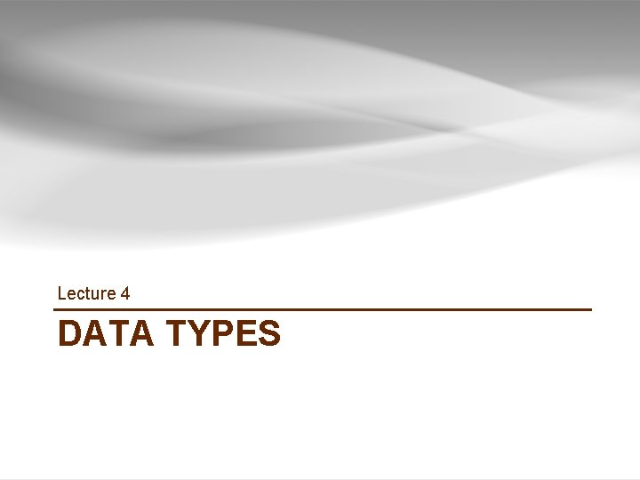 Lecture 4 DATA TYPES GIS TUTORIAL 1 - Basic Workbook 19 