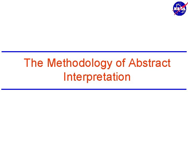 The Methodology of Abstract Interpretation 