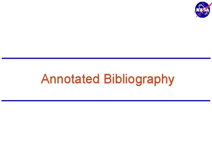 Annotated Bibliography 