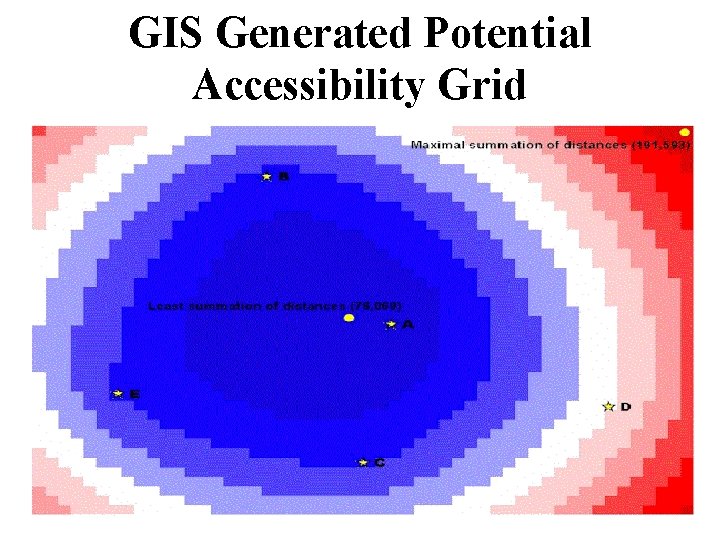 GIS Generated Potential Accessibility Grid 