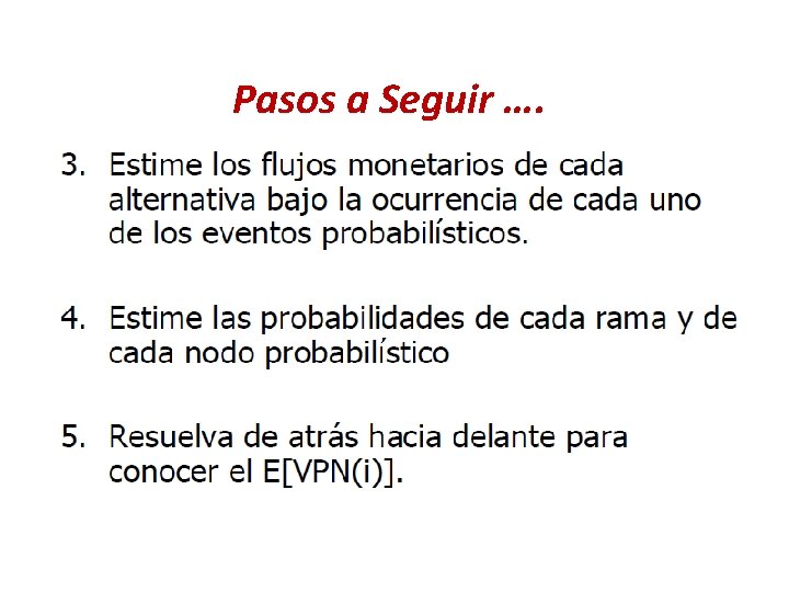 Pasos a Seguir …. 