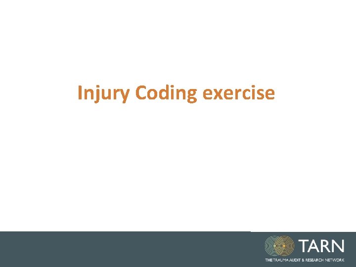 Injury Coding exercise 