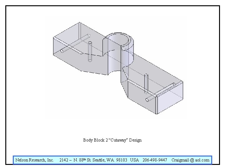 Body Block 2 “Cutaway” Design Nelson Research, Inc. 2142 – N. 88 th St. Body Block 2 “Cutaway” Design Nelson Research, Inc. 2142 – N. 88 th St.