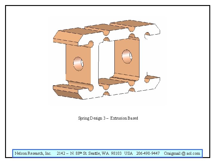 Spring Design 3 – Extrusion Based Nelson Research, Inc. 2142 – N. 88 th Spring Design 3 – Extrusion Based Nelson Research, Inc. 2142 – N. 88 th
