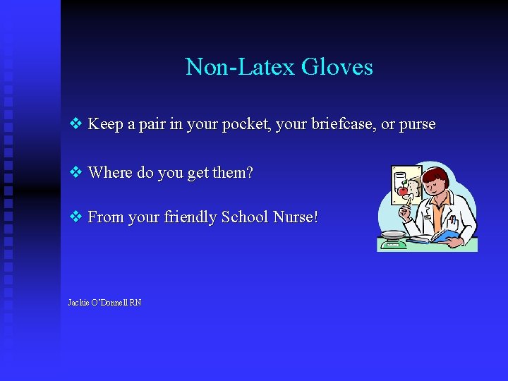 Non-Latex Gloves v Keep a pair in your pocket, your briefcase, or purse v