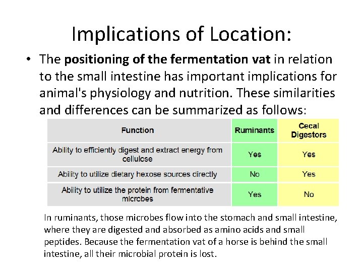 Implications of Location: • The positioning of the fermentation vat in relation to the