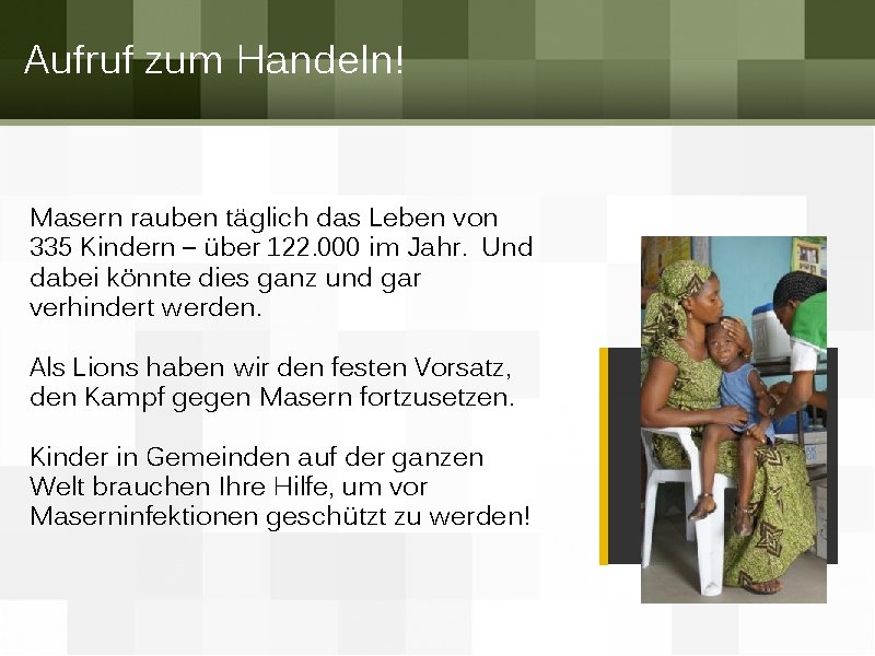 Aufruf zum Handeln! Masern rauben täglich das Leben von 335 Kindern – über 122.