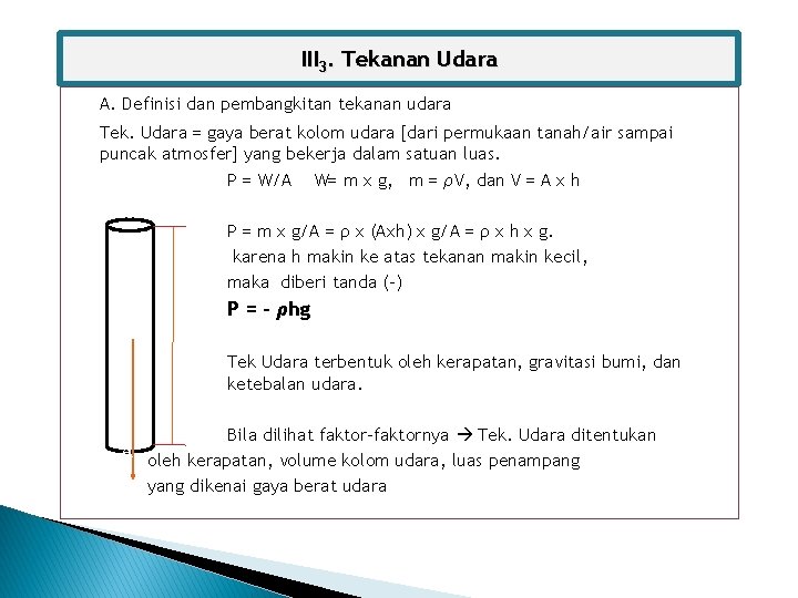Iii 3 Tekanan Udara A Definisi Dan Pembangkitan