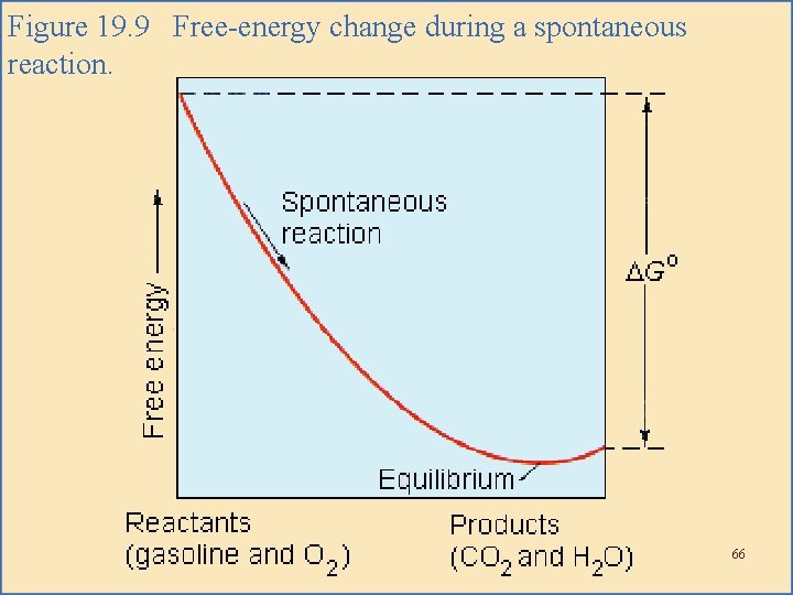 Figure 19. 9 Free-energy change during a spontaneous reaction. 66 