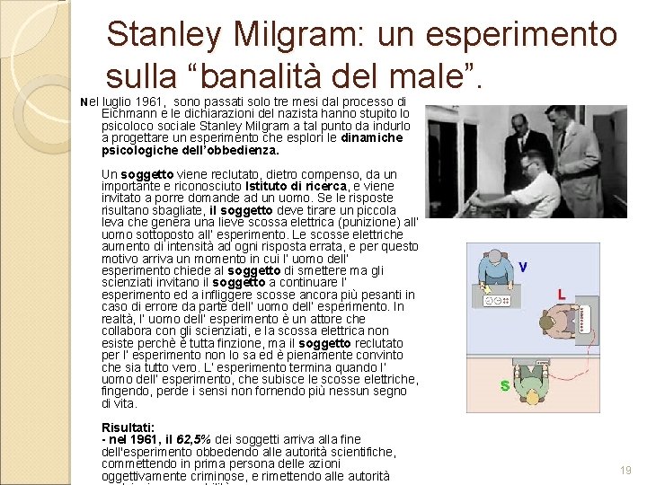 Stanley Milgram: un esperimento sulla “banalità del male”. Nel luglio 1961, sono passati solo