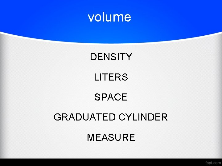 volume DENSITY LITERS SPACE GRADUATED CYLINDER MEASURE 