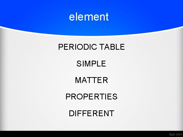 element PERIODIC TABLE SIMPLE MATTER PROPERTIES DIFFERENT 