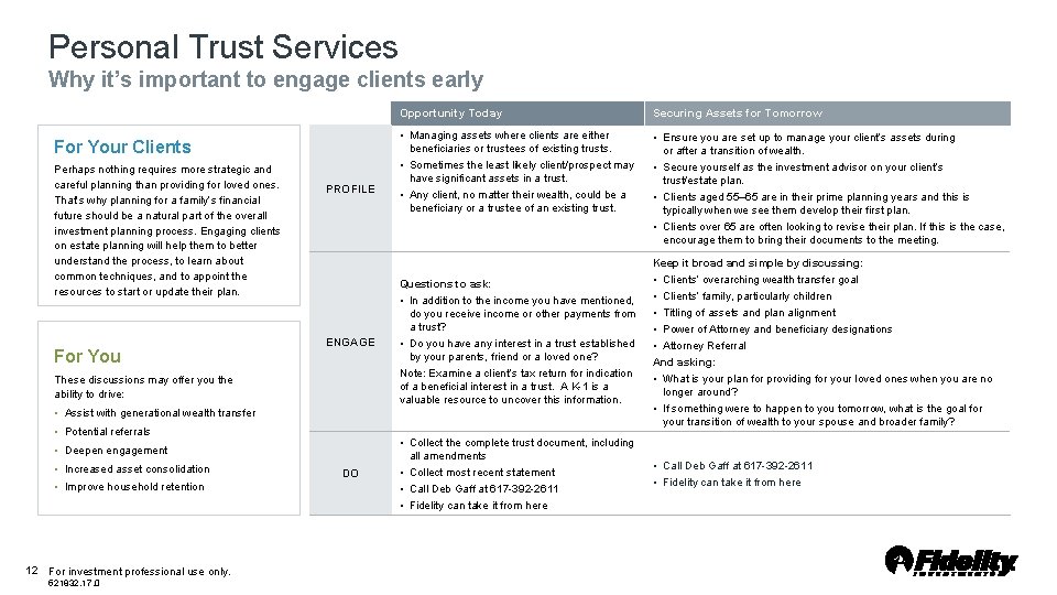 Personal Trust Services Why it’s important to engage clients early For Your Clients Perhaps Personal Trust Services Why it’s important to engage clients early For Your Clients Perhaps