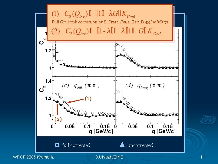 Collab. , 93 Rev. (2004) 152302 Collab. Phys. Full. PHENIX Coulomb correction by S.