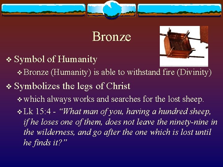 Bronze v Symbol of Humanity v Bronze (Humanity) is able to withstand fire (Divinity)