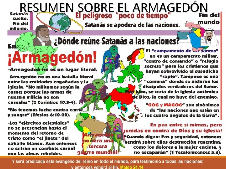 RESUMEN SOBRE EL ARMAGEDÓN 